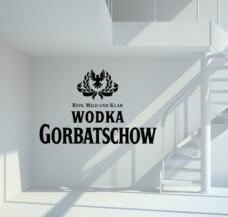 46048 Wodka Gorbatschow Wandtattoo